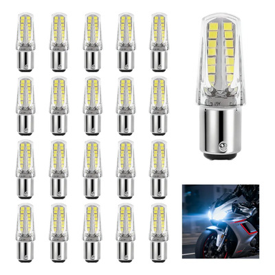 20 Focos Led 1157 2polo Pata Dispareja Stop Estrobo Blanco | MercadoLibre
