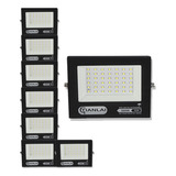 Paquete 8 Reflector Led 50w Equivale A 500w 3100lm Luz Fría