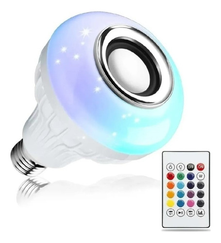  Bombillo Parlante Led Bluetooth Multicolor Rgb + Control