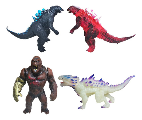 Godzilla Vs Kong Figuras Bootleg Set 4pz Articulados