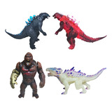 Godzilla Vs Kong Figuras Bootleg Set 4pz Articulados