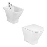 Combo Inodoro Y Bidet The Gap Roca