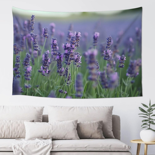 Adanti Purple Floral Nursery Print Tapestry Decorative Wall.