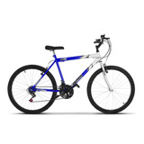 Bicicleta  De Passeio Ultra Bikes Bike Aro 26 18v Freios V-brakes Cor Azul/branco