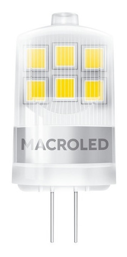 Lámpara Bipin 2w 12v Led Mini Conecctor G4 Luz Fría/cáliente