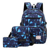 Conjunto 3 Mochilas Escolares Ortopédicas Impermeáveis Pa 1