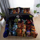 Juego De Ropa De Cama Doble Five Nights At Freddy's De 3 Pie