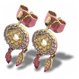 Aretes De Oro 10 Quilates Para Dama De Atrapasueños