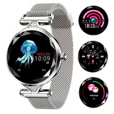 Relógio Smartwatch Feminino Touch Screen Style Prata
