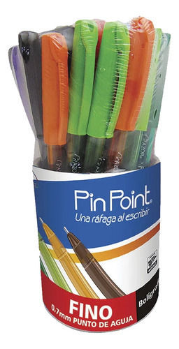 36 Plumas Boligrafos Colores Surtidos Punto Fino Escolares