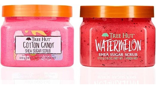 Exfoliante Tree Hut Cotton Candy  Y Watermelon 2 Pack Oferta