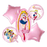 Set De 5 Globos Sailor Moon