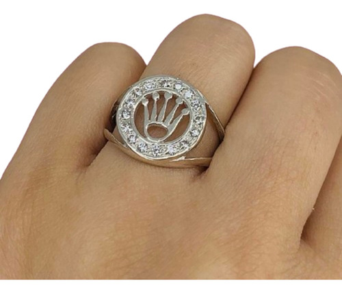 Anillo Corona De Rey Ideal Para Hombre Con Piedras Ap 482