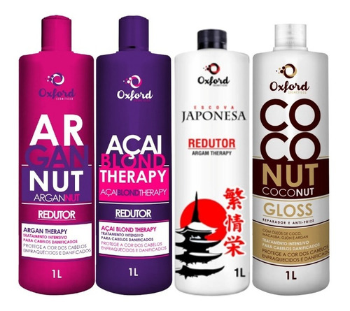 Super Combo Açai + Argan + Coconut + Japonesa Oxford 1l