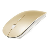 Mouse Inalambrico Recargable Para Pc / Macbook / Dorado