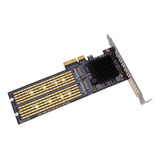 Adaptador Pci-e X4 A Pcie Nvme Dual, M.2 Nvme Ssd A Pcie X8