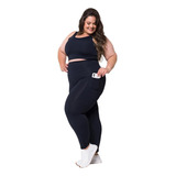 Calça Legging Fitness C Bolso Lateral Dily Plus Size Be Real