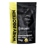 Whey Protein Concentrado 1kg - Sabor Baunilha -  Soldiers Nutrition