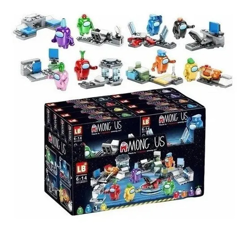 One Set Amongo Us Brain Game Building Block Juguetes, 8 Unid | Meses sin interés