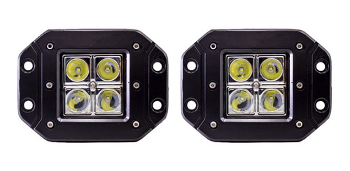 I O L 2 Faros Led Cuadrados 4 Cree Led Empotrable 4 Pulgadas