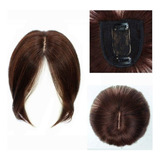 100% Cabello Humano Topper Piecesr Crown Topper Clip En La