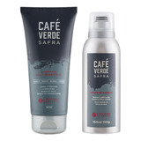 Kit Banho Masculino Shampoo + Espuma Barbear Café Verde