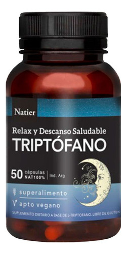 Natier Triptófano Cápsulas Para Relax Y Descanso Saludable