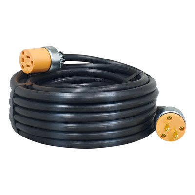 Extensión Uso Rudo Multicontactos 15 Metros Calibre 12 Color Negro | Envío gratis