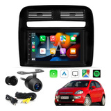 Central Multimidia Android Fiat Punto Carplay + Moldura 2 32