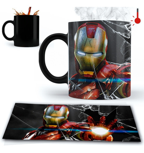 Taza Magica Iron Man Avengers Sublimada Premium!