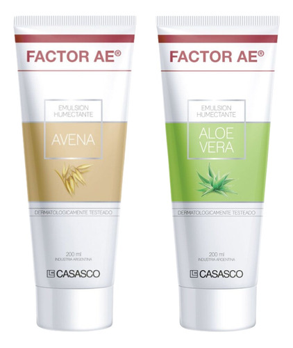 Combo Factor Ae Aloe Vera + Factor Ae Avena X 200 Gr