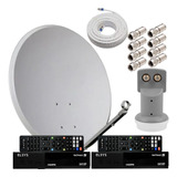 Receptor Digital Satmax 5 + Antena + Lnbf + Conector + Cabo