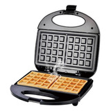 Waflera Electrica Doble Wafles Cuadrados Antiadherente 750w Color Negro