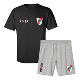 Remera + Short - River Plate - Escudo / Fútbol / Logos