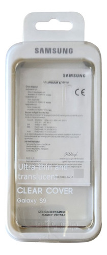 Funda Samsung Clear Cover Galaxy S9 Original Cert.