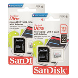 Kit 2 Cartão De Memória Sandisk 128gb Classe 10 Ultra