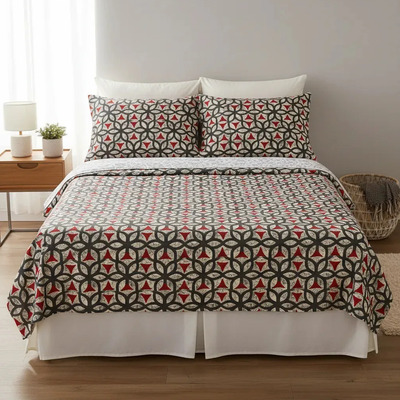Juego de Sábanas Zantelo King Size Franela Algodón Estampado Vitray | Envío gratis