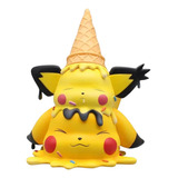 Figura Pokemon Pikachu Pichu Helado Kawaii 20 Cm Con Caja 