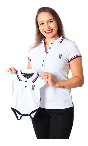 Kit Mãe E Filho (a) Body G E Camisa Feminino