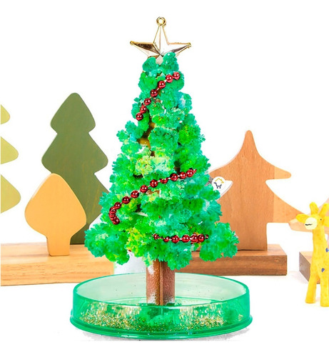 Árbol De Navidad Mágico Decoración Florece Cristal Anm01