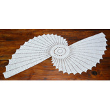 Carpeta Camino Mesa Crochet 80 Cm De Punta A Punta Macramé