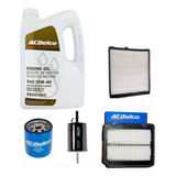 Kit 4 Filtros + Aceite 10w40 Ac Delco Chevrolet Aveo 2009