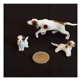 Lote 3 Perros Seter Porcelana Miniatura P6