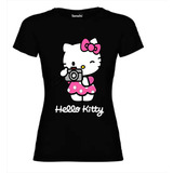 Polera Hello Kitty Corte De Dama Estampado Dtf Cod 013