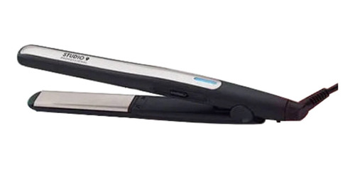 Planchita De Pelo Studio 9 Professional Tourmaline Power Ln-206 Negra Y Gris 110v/240v