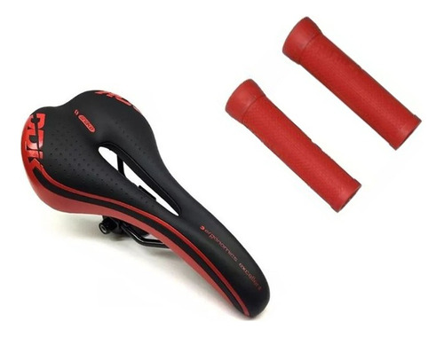 Combo Asiento Ddk Snake Antiprostatico + Puños Gorila Mtb 