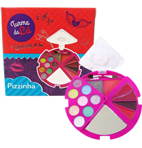 Kit De Maquiagem Pizzinha Luisance Turma Da Lú Rosa Lt611