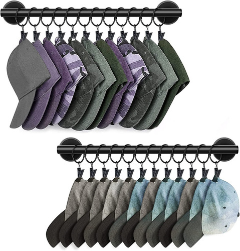 Ganchos Porta Gorras Pared Perchero Organizador Colgar 2 Pz