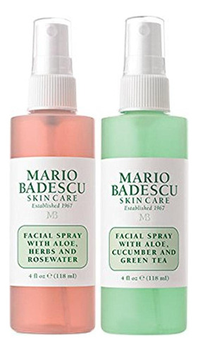 Spray Facial Mario Badescu Con De Agua De Rosas Y Té.