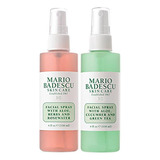 Spray Facial Mario Badescu Con De Agua De Rosas Y Té.